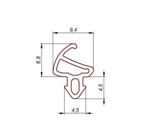 Uszczelka okienna EPDM do okien PCV S-1150