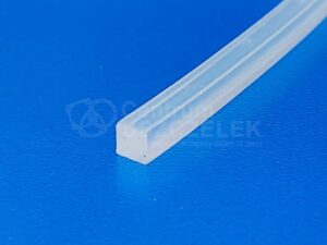 Taśma silikonowa 3x3mm transparent lita FDA 0231113