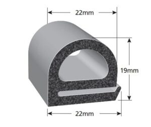Uszczelka EPDM komórkowe z taśmą klejącą do drzwi Scania