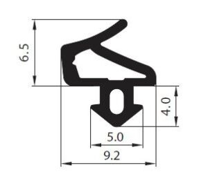 Uszczelka okienna EPDM do okien PCV S-1251