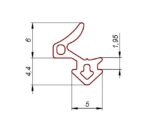 Uszczelka okienna EPDM do okien PCV S-1188