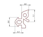 Uszczelka okienna EPDM do okien PCV S-1189