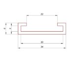 Gumowa osłona EPDM na krawędź 30 mm