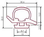 Profil uszczelniający do drzwi tylnych