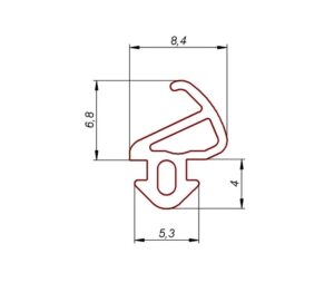 Uszczelka okienna EPDM do okien alu