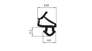 Uszczelka okienna EPDM do okien PCV s-1127