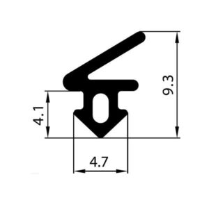 Uszczelka okienna EPDM do okien PCV S-1125