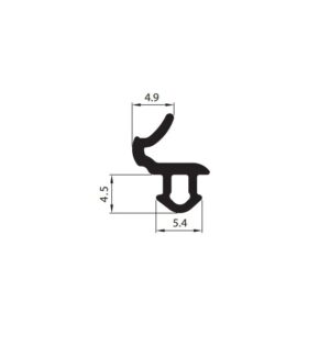 Uszczelka okienna EPDM do okien PCV S-618