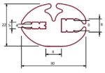 Uszczelka do szyby 4 mm EPDM 54-301